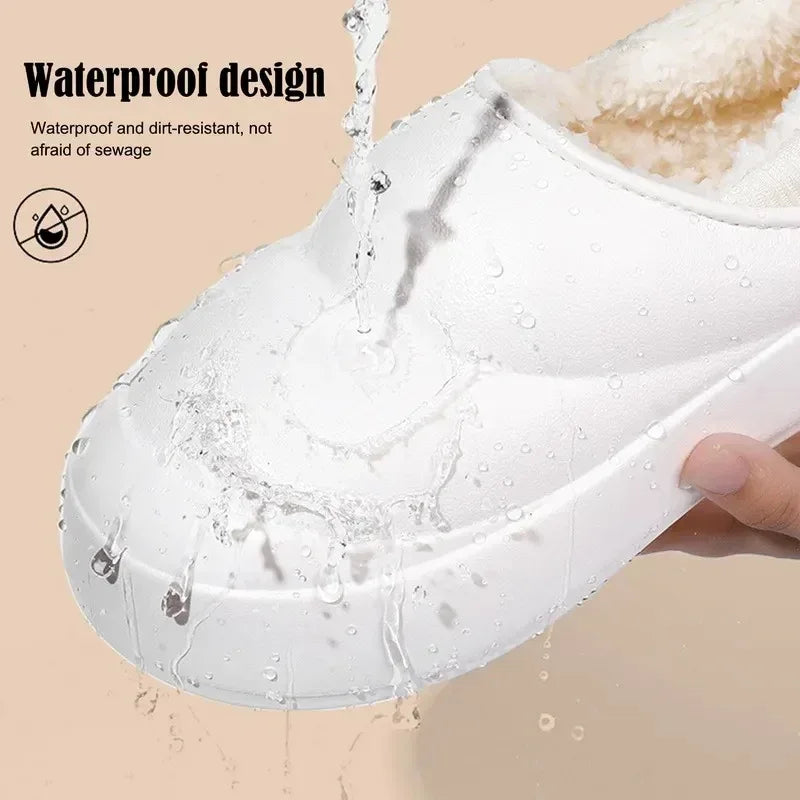Thick Soles Women Winter Home Cotton Slippers - DroppLux