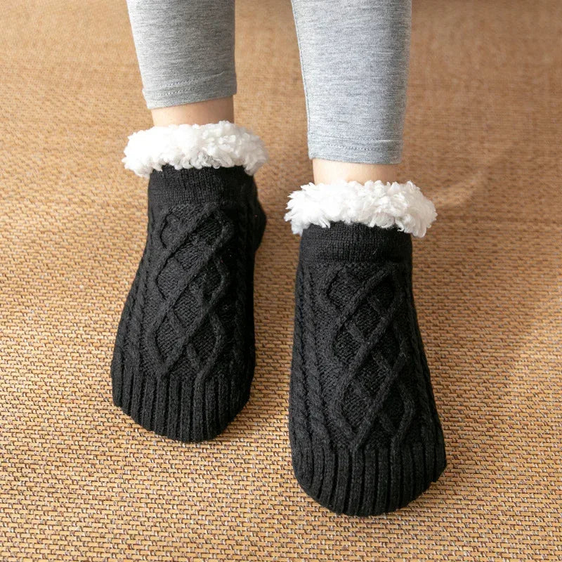 Winter Wool Socks Slippers - DroppLux