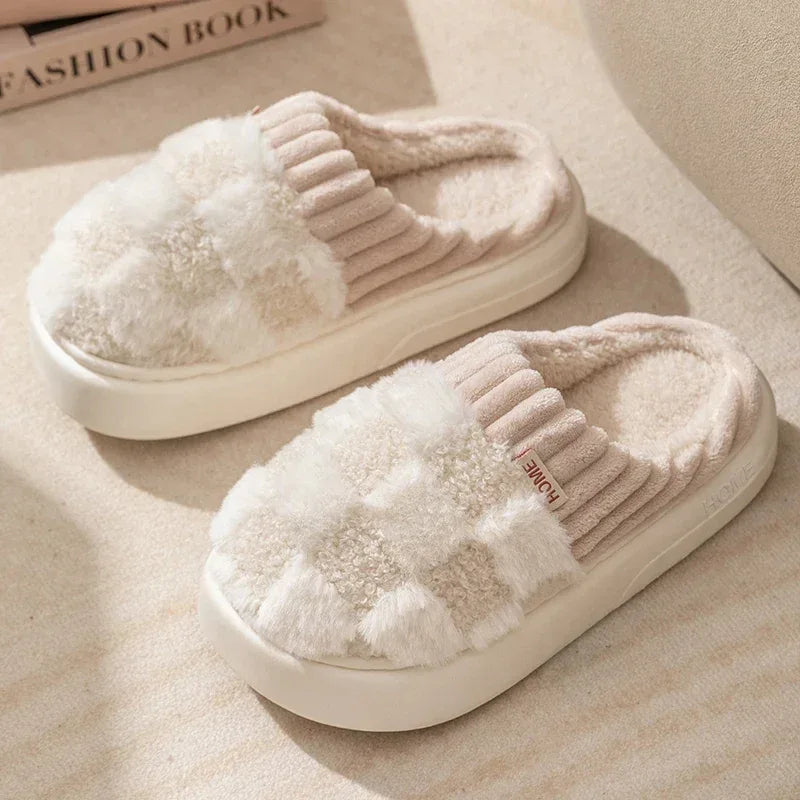 Winter Toe Wrap Thick Cotton Slippers - DroppLux