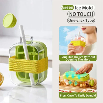 Ice Cube Tray With Straw - DroppLux