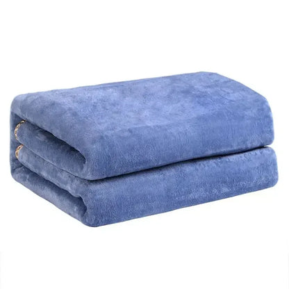 Thermal Soft Sleep Warming Winter Fleece Electric Heating Blanket - DroppLux