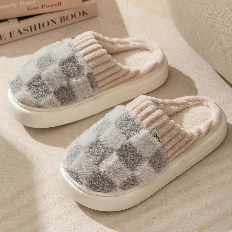 Winter Toe Wrap Thick Cotton Slippers - DroppLux