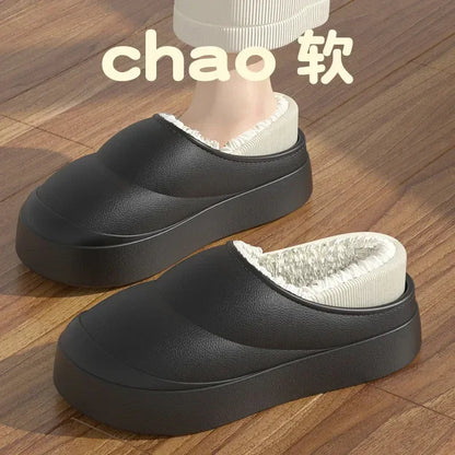 Thick Soles Women Winter Home Cotton Slippers - DroppLux