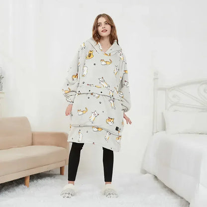 Oversized Heatable Hoodie - DroppLux