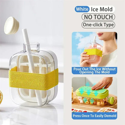 Ice Cube Tray With Straw - DroppLux