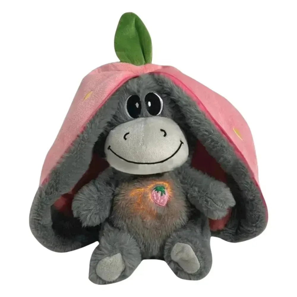Strawberry Donkey Breathing Plush Doll - DroppLux