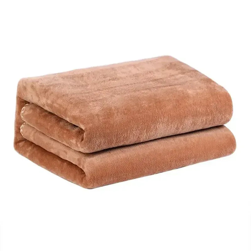 Thermal Soft Sleep Warming Winter Fleece Electric Heating Blanket - DroppLux