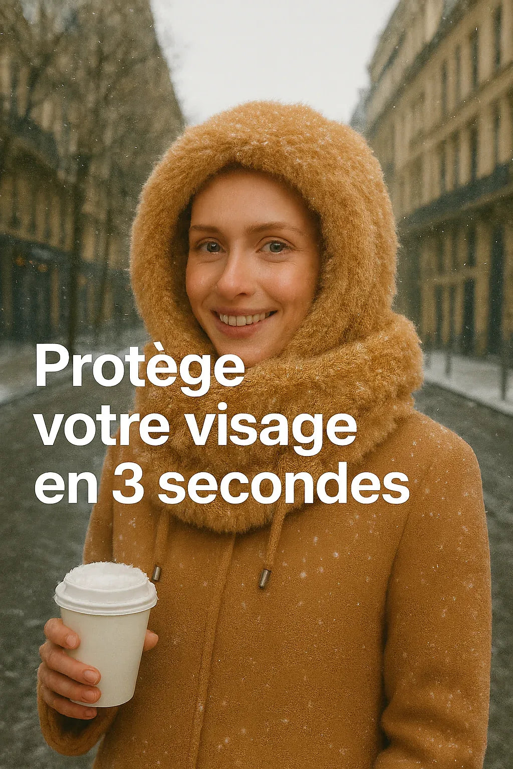 Écharpe/masque d'hiver en polaire épaisse tricotée une pièce - DroppLux