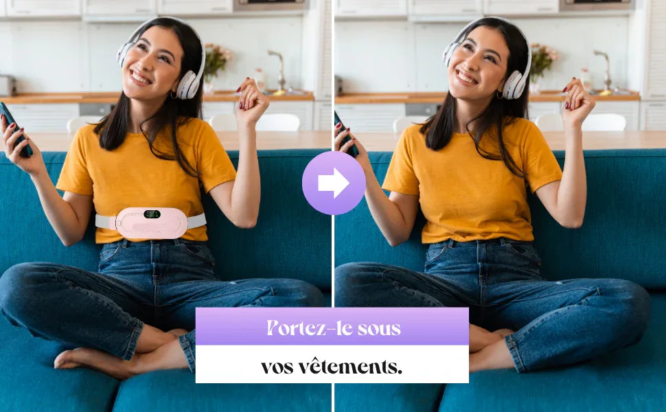 Ceinture Chauffante Anti-Douleur Menstruelle 🔥 – Soulagement Immédiat - DroppLux